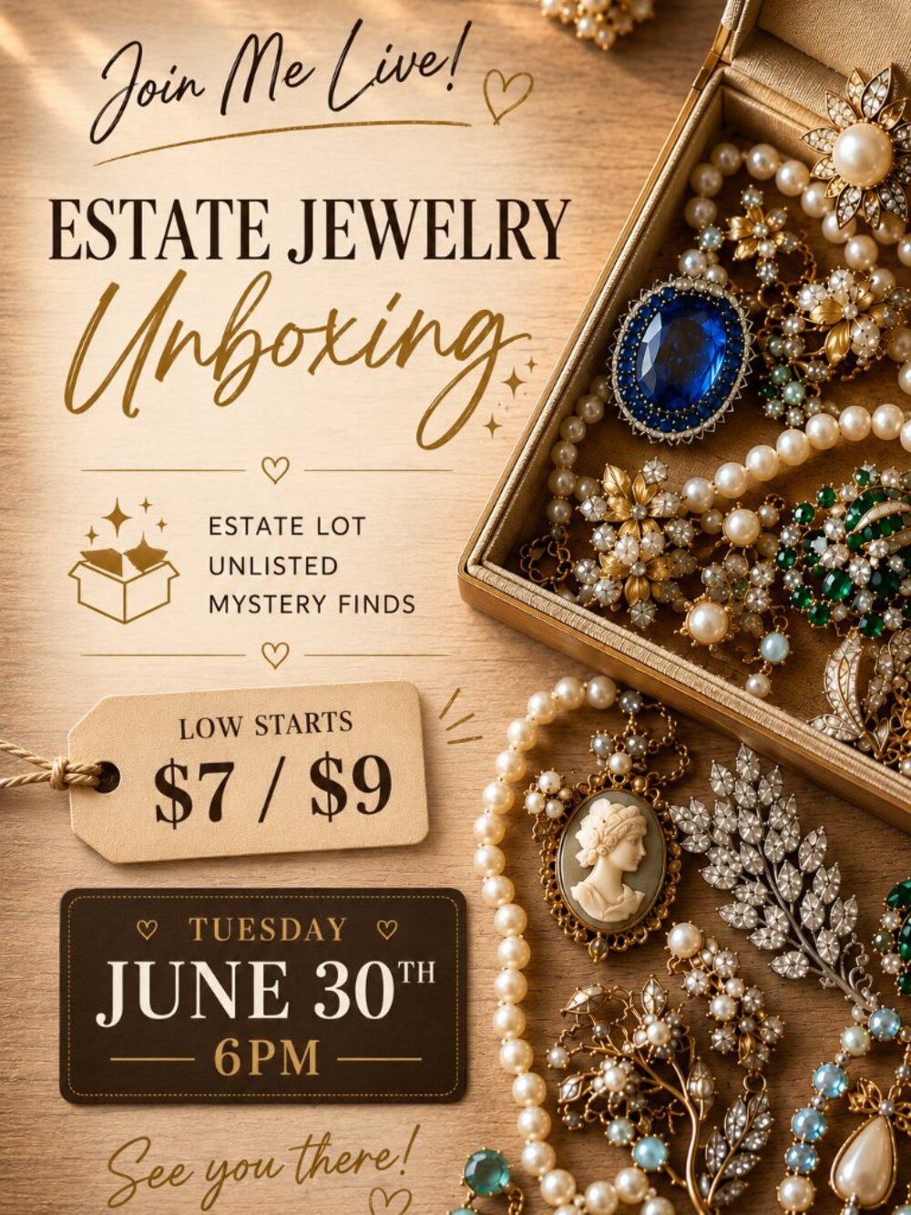 Estate Sale • LIVE Mystery Jewelry Unboxing